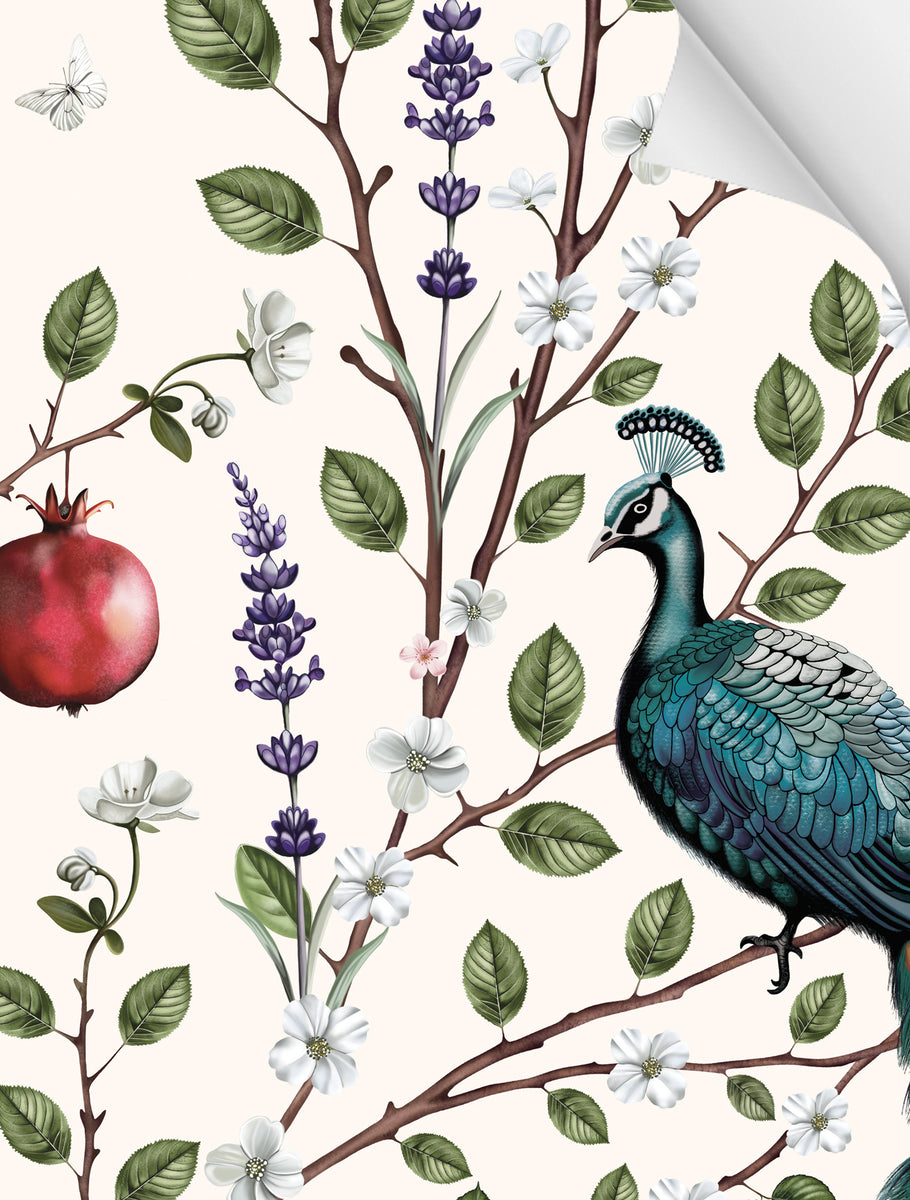 Witch and Watchman | Nocturne Snow Luxury Wallpaper sample