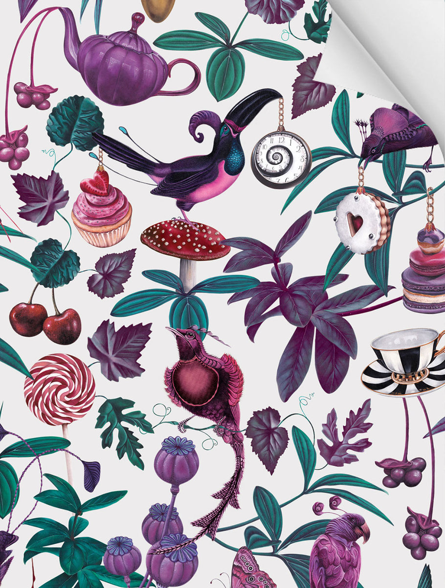 Witch and Watchman | Belladonna Light Luxury Wallpaper sample