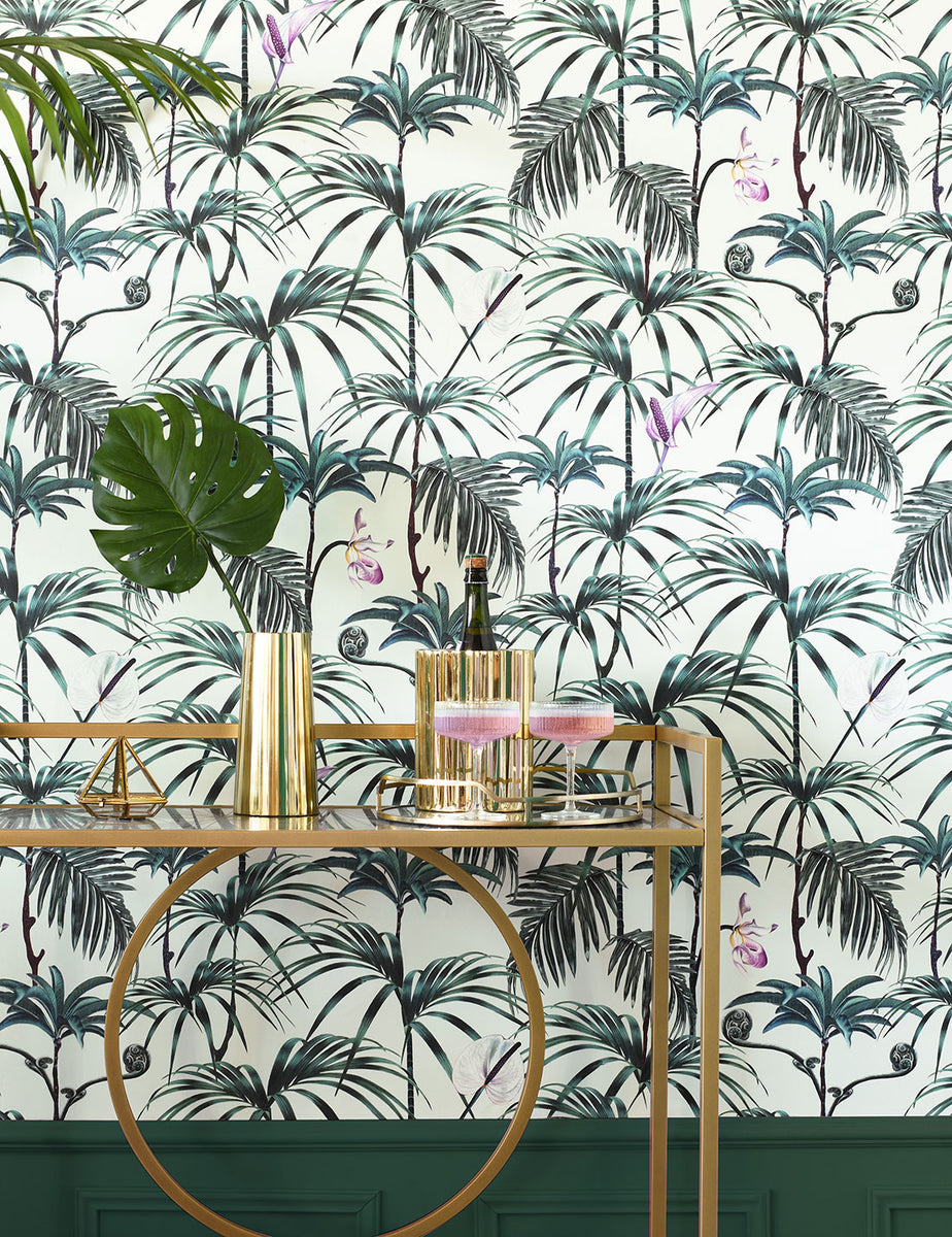 Amazzonia - Blu by the meter or by the roll Wallpaper